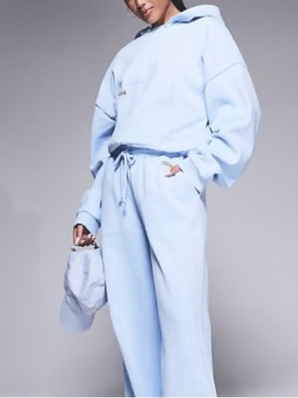 Light blue Hoodie and Sweatpants Set